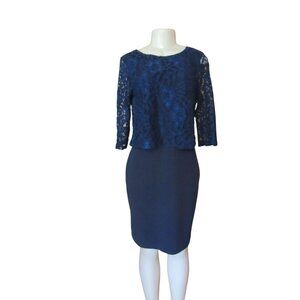 Vintage Marisa & Marie Formal Lace Dress Size M Italy